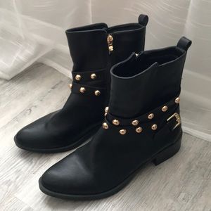 Black Studded Boots